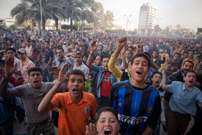 Egyptské obyvateľstvo protestuje